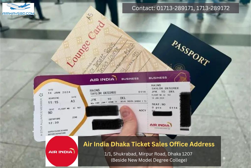 Air India Dhaka Ticket Sales Office Address