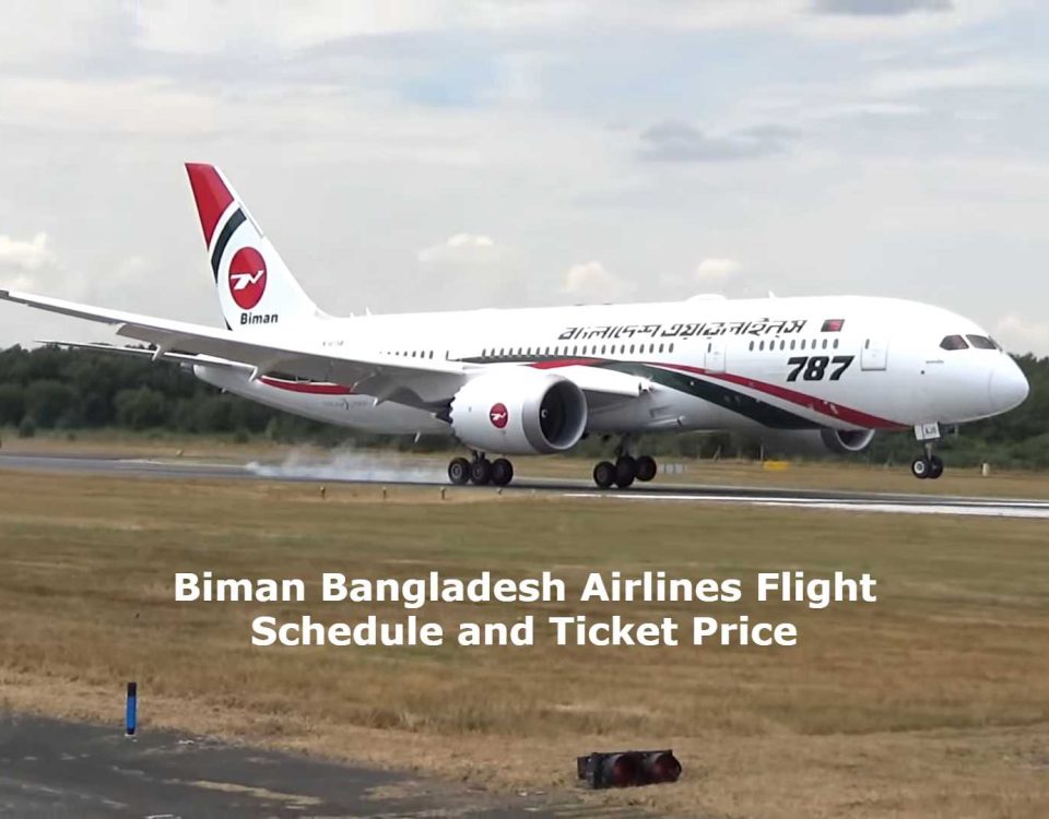 Biman Bangladesh Airlines Flight Schedule and Ticket Price