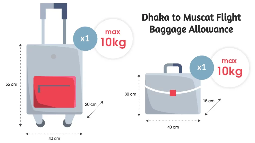 Dhaka to Muscat Flight Baggage Allowance