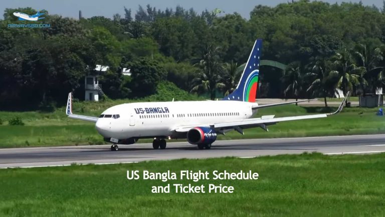 US Bangla Flight Schedule and Ticket Price